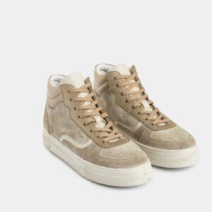 New Velez High Top Leather Sneakers Size US 6.5